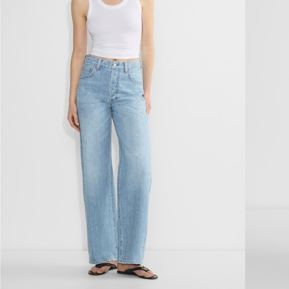 Aritzia Denim Forum Light Blue 90s Vintage Low Rise Baggy Jean